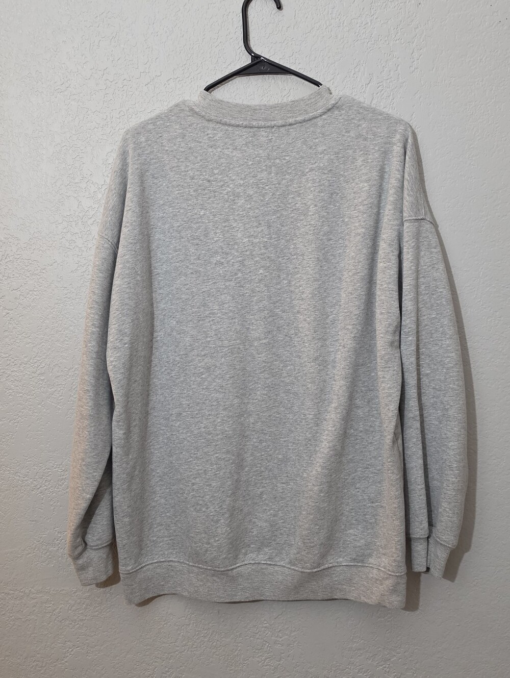 Pink Lily Light Gray "Football" Pullover, Womens Medium, Oversized - Picture 6 of 6